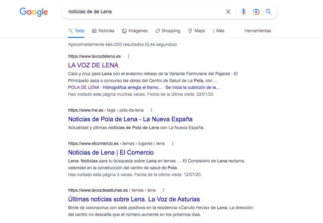 “Google” posiciona a LA VOZ DE LENA como el principal referente informativo del Municipio
