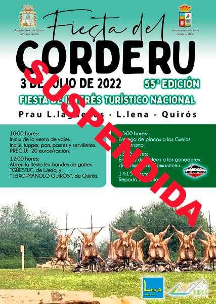 Lena y Quirós acuerdan suspender la Fiesta del Corderu ante las predicciones de lluvia para el domingo