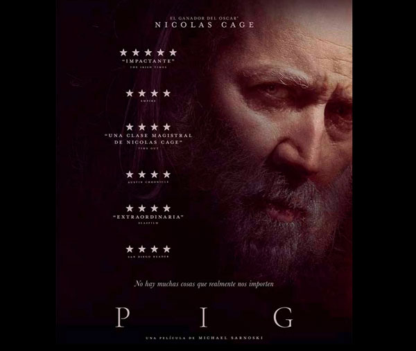 La película “Pig”, con Nicolas Cage, reanuda este domingo el cine en el Teatro “Vital Aza”, de La Pola