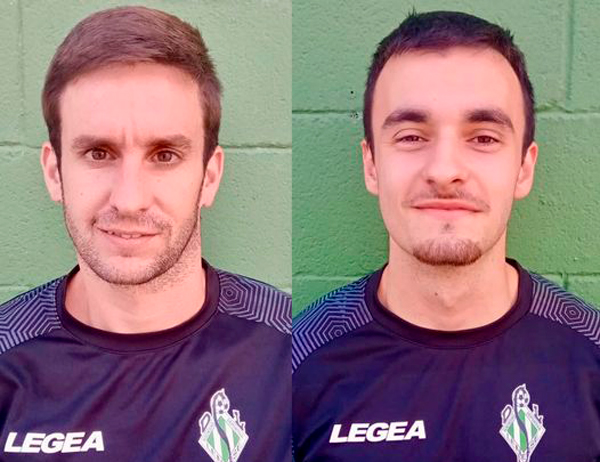 Los jugadores del Lenense Pablo Sánchez y Guille Vaamonde, convocados por la Selección Asturiana